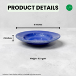 Leafbud Ink Blue Artware Pasta Plate - Image 3