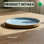 Leafbud Aquamarine Serving Platter - Image 3