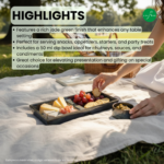 Leafbud Tenebris Serving Platter Set - Image 4