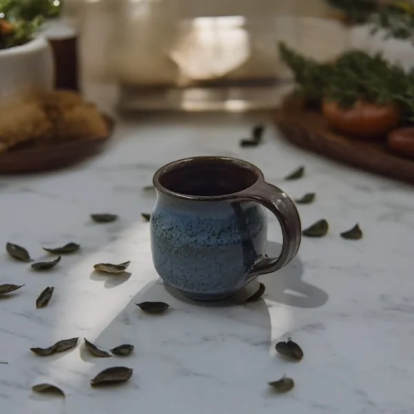 Leafbuds sapphire tides mug