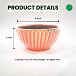 Leafbud Aurora Borealis Ridged Serving Bowl - Image 3