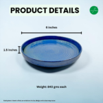 Leafbud Elegance Serving Platter Blue - Image 3