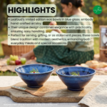 Leafbud Sapphire Wok Bowls - Image 4