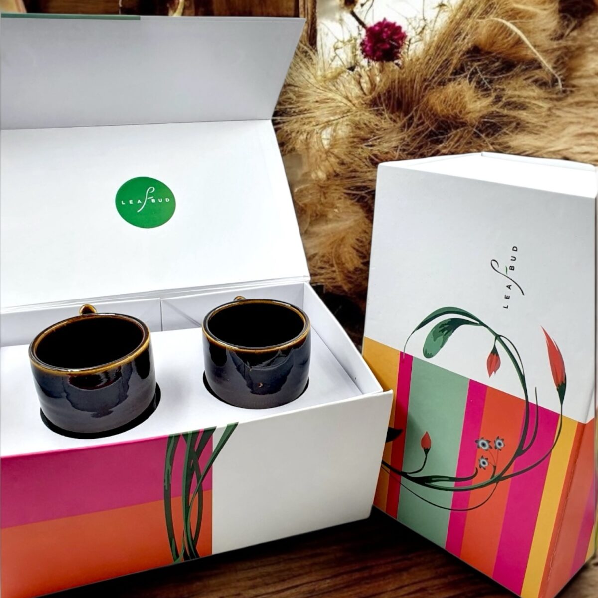 Leafbud Amber Mugs