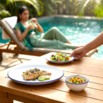 Leafbud Solo Meal Set (White & Blue)