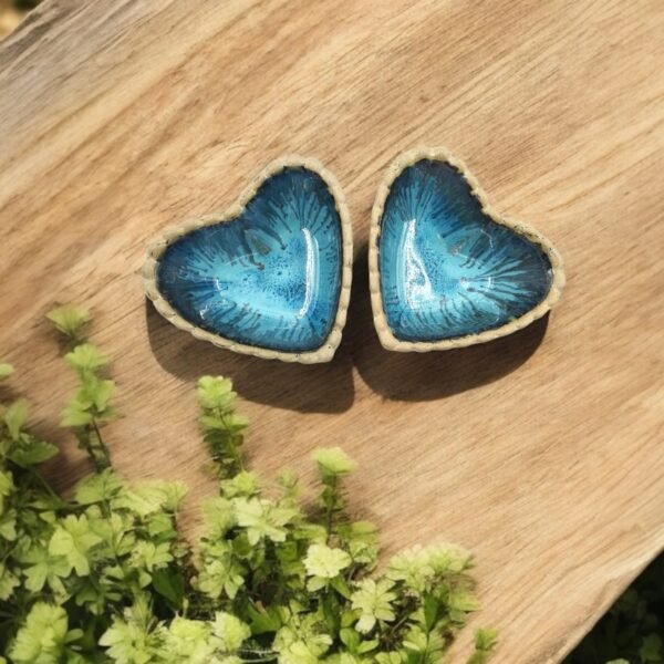 Leafbud Heartbeat Light Blue Snack Bowl Set