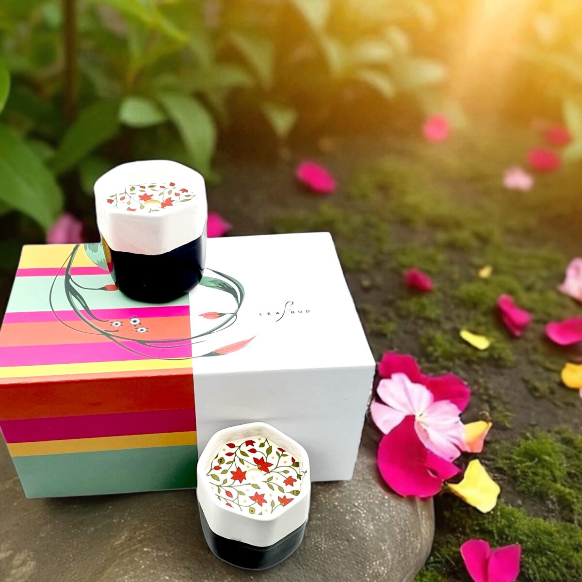 Leafbud Essesnce Perfumed Candle Gift Set
