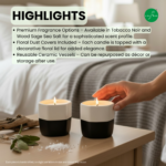 Leafbud Essesnce Perfumed Candle Set - Image 4