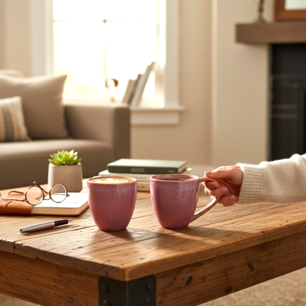 Leafbud Blush Coffee Mugs
