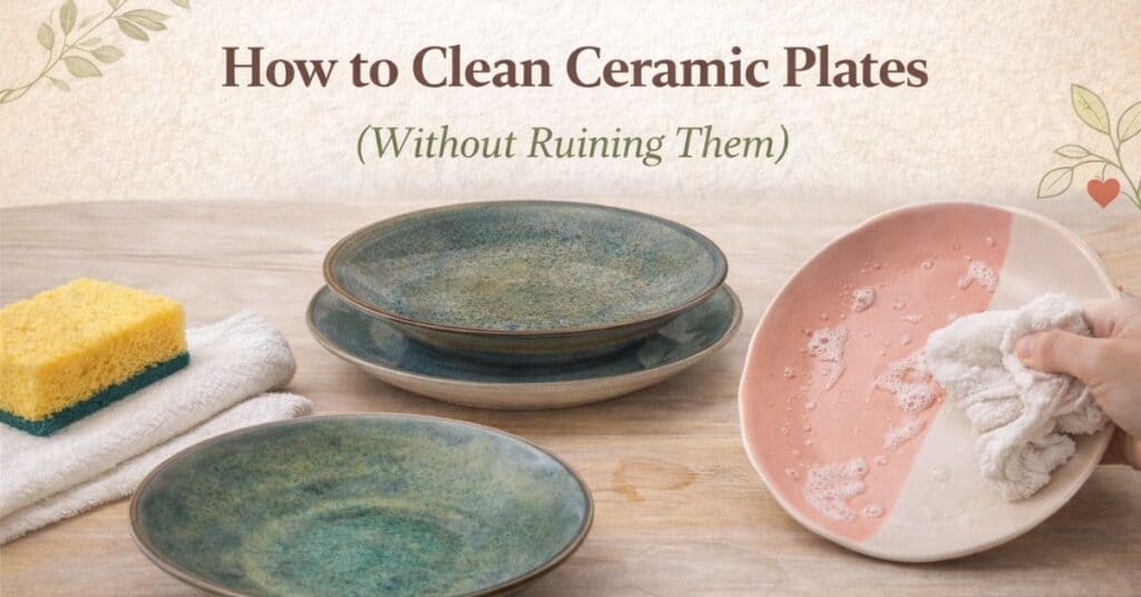 How to Clean Ceramic Plates the Right Way (Without Ruining Them)