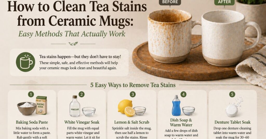 How to Clean Tea Stains from Ceramic Mugs: Easy Methods That Actually Work