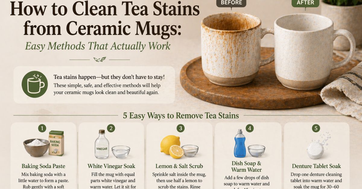 How to Clean Tea Stains from Ceramic Mugs: Easy Methods That Actually Work