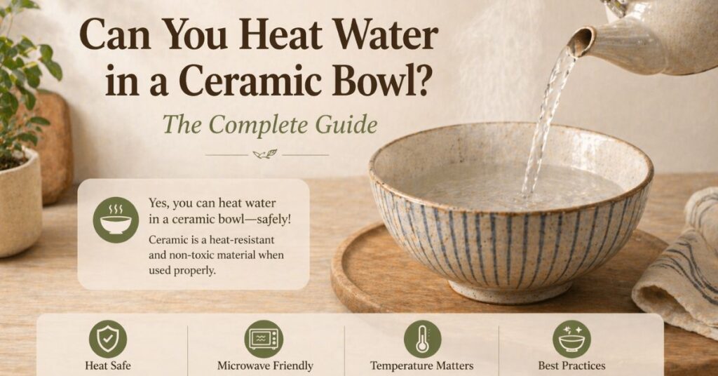can we heat water in ceramic bowl