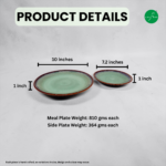Leafbud Solus Green & Brown Plates Set - Image 3