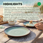 Leafbud Solus Green & Brown Plates Set - Image 4