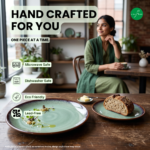 Leafbud Solus Green & Brown Plates Set - Image 5