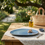 Leafbud Willow Blue Serving Platter - Image 8