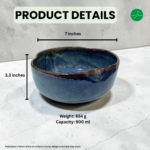 Leafbud Azure Nest Serving Bowl - Image 3