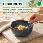 Leafbud Azure Nest Serving Bowl - Image 4
