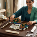 Leafbud Jewels of India Mahjong Shuffler - Image 9