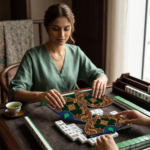 Leafbud Jewels of India Mahjong Shuffler - Image 8