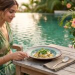 Leafbud Verde Sunburst Pasta Plate - Image 10