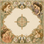 Leafbud Art Nouveau Mahjong Mat