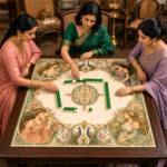 Leafbud Art Nouveau Mahjong Mat - Image 8