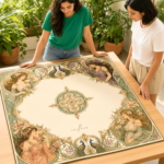 Leafbud Art Nouveau Mahjong Mat - Image 12