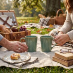 Leafbud Sage Ribbed Mugs - Image 9