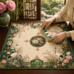 Leafbud Chinoiserie Botanica Mahjong Mat - Image 11
