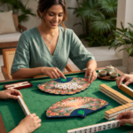 Leafbud Flamingo Lagoon Mahjong Shuffler - Image 11