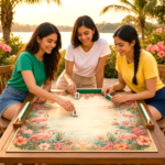 Leafbud Flamingo Lagoon Mahjong Mat - Image 10