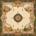 Leafbud Jaipur Palace Mahjong Mat