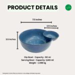 Leafbud Indigo Duo Bowl - Image 3
