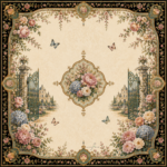 Leafbud Jardin de Fleur Mahjong Mat