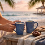 Leafbud Indigo Ribbed Mugs - Image 13