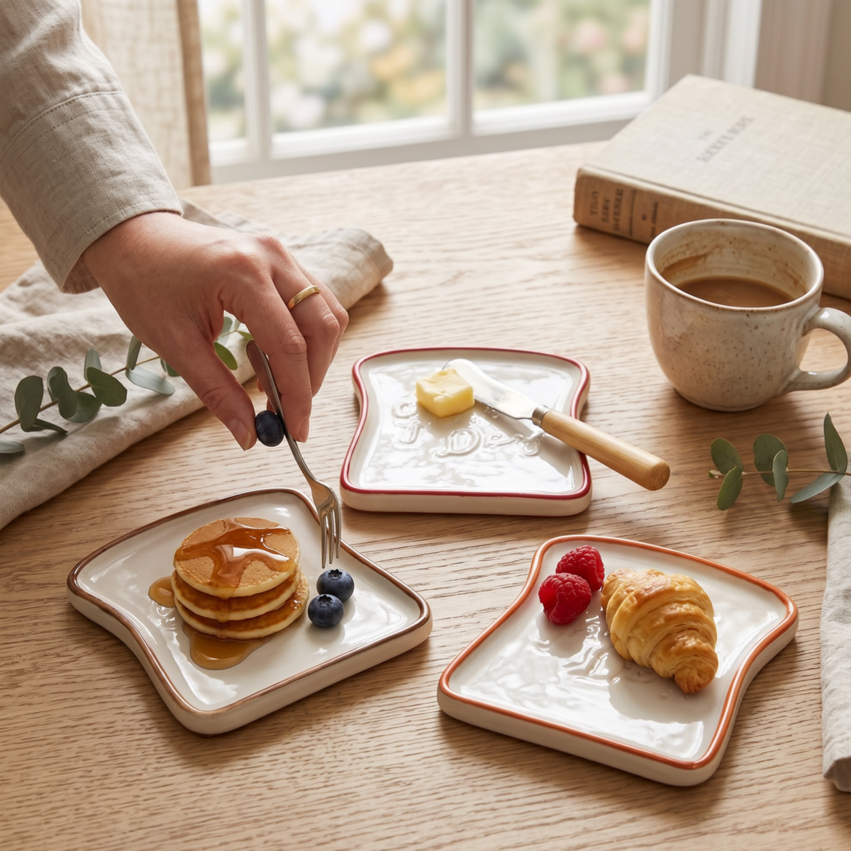 Leafbud Slice of Life Snack Plates – Set of 3