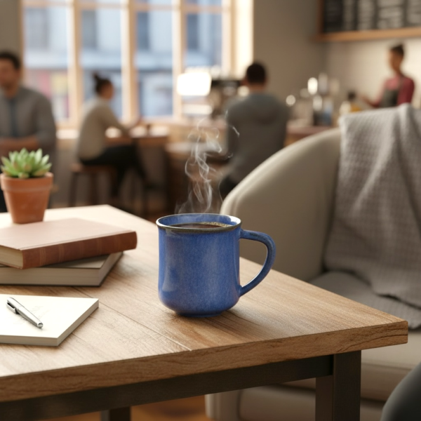 Leafbud Earthen Feel Blue Mug