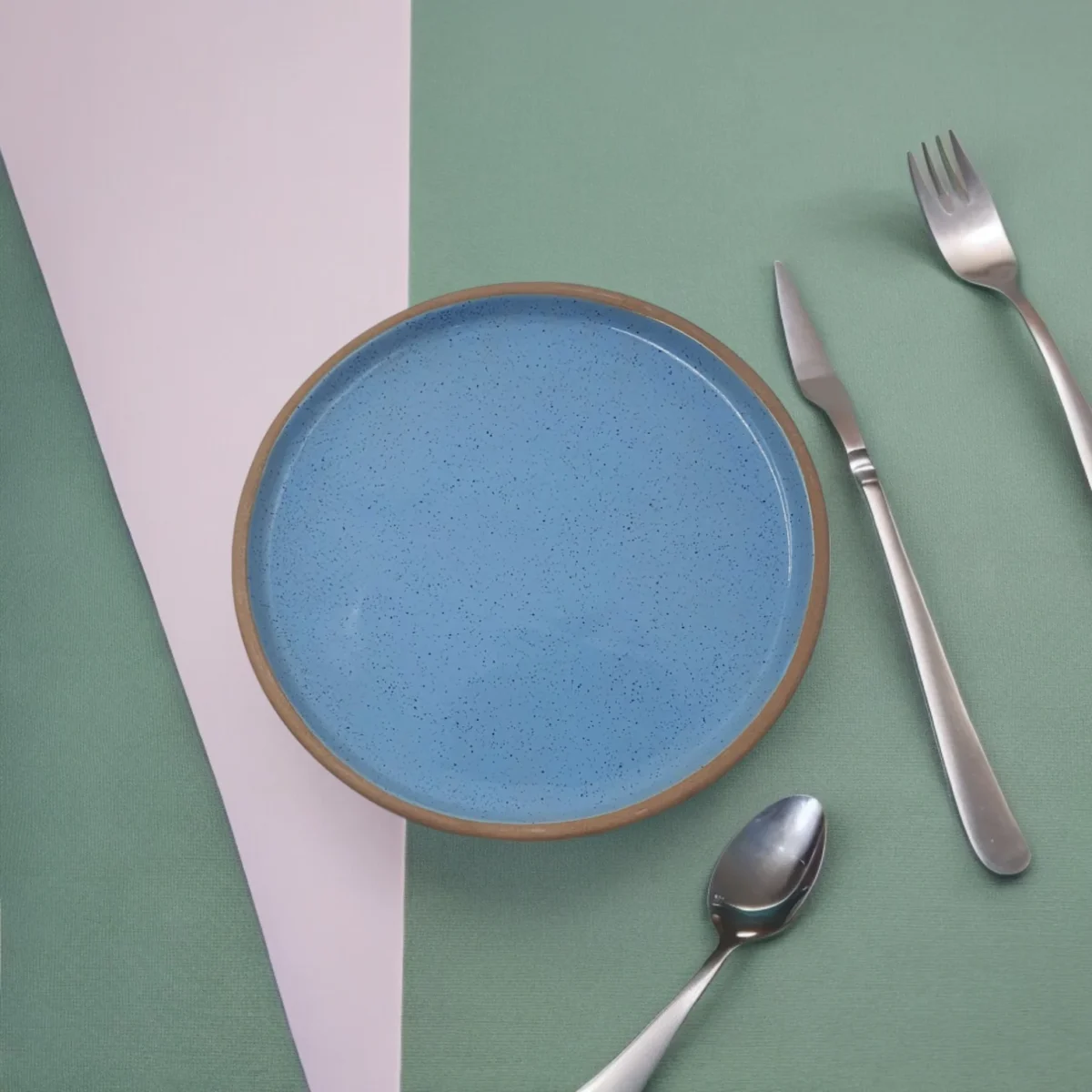 Leafbud aquamarine serving platter 8