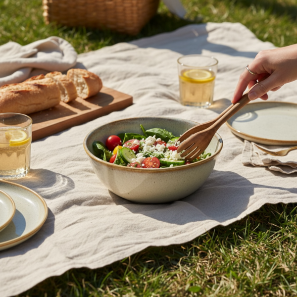 Leafbud Sandwave Serving Bowl (L)