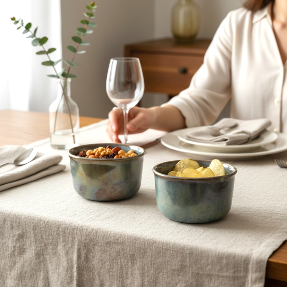 Leafbud JadeBloom Snack Bowls