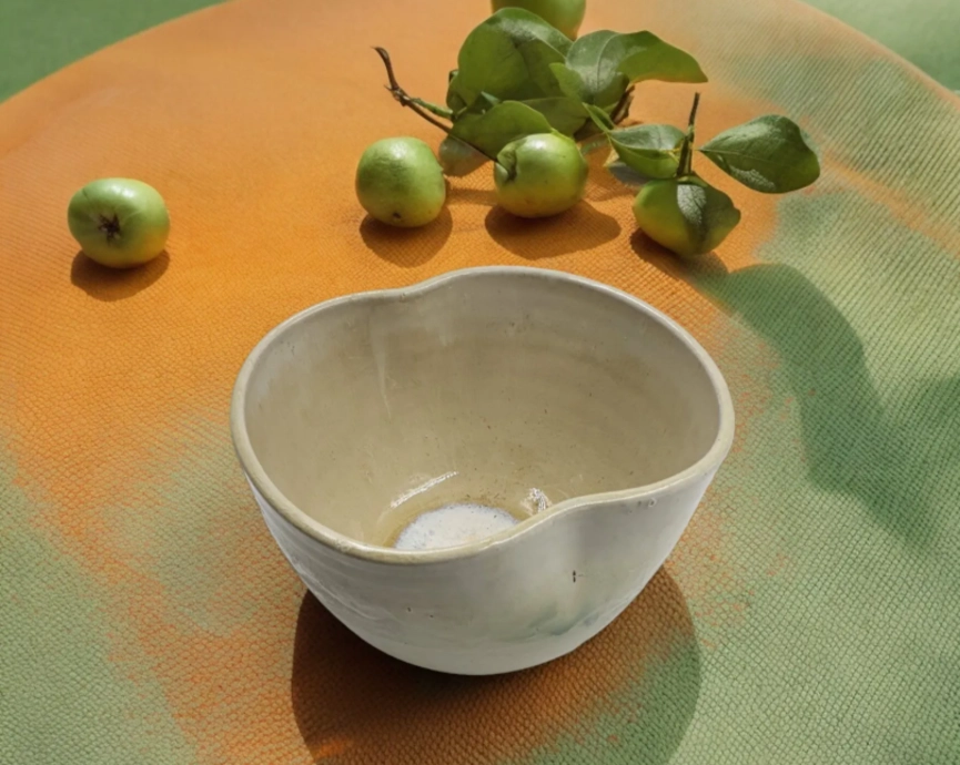 Leafbud Artisan Quirk Serving Bowl