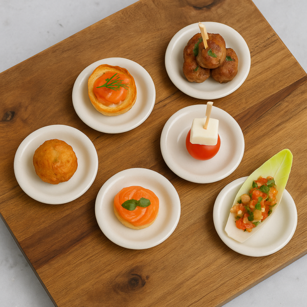 Leafbud Ivory Mini Platters