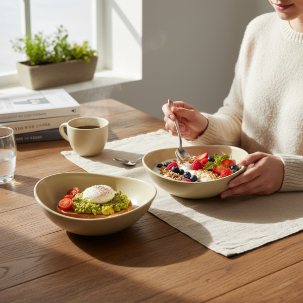Leafbud Ivory Couplet Serving Set