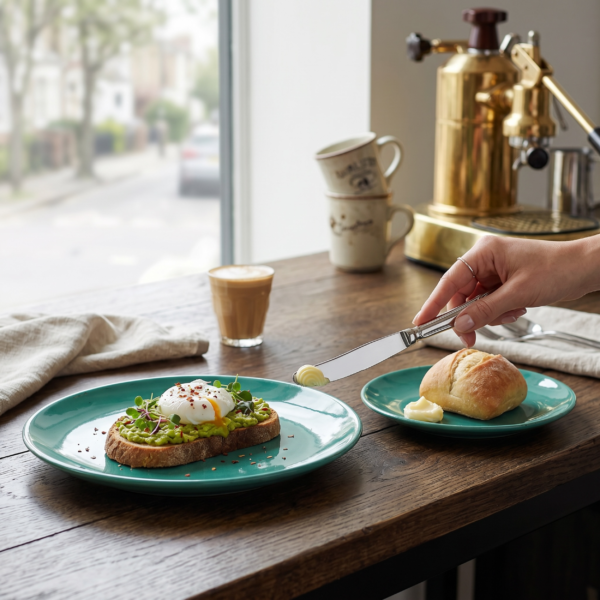 Leafbud Solus Sea Green Plates Set