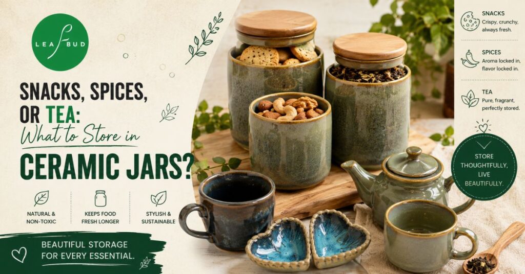 Snacks, Spices, or Tea What to Store in Ceramic Jars