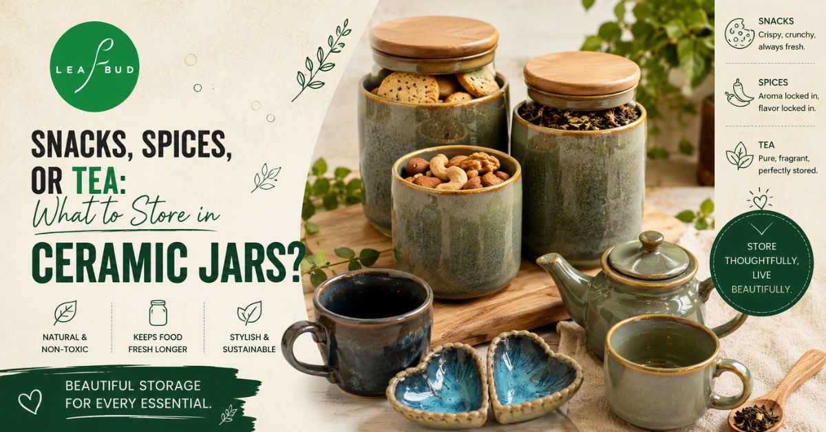 Snacks, Spices, or Tea What to Store in Ceramic Jars