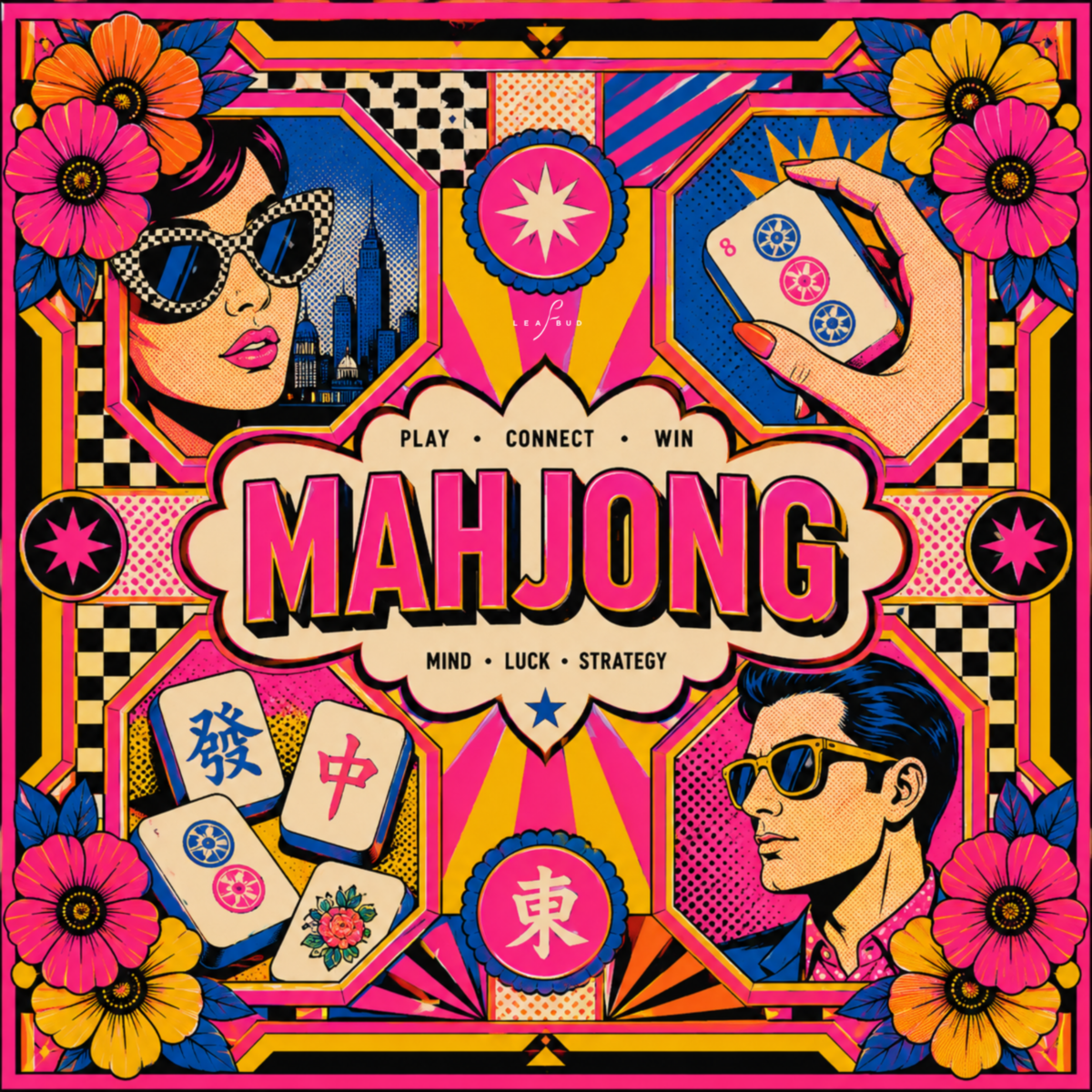 Leafbud Zelina Mahjong Mat