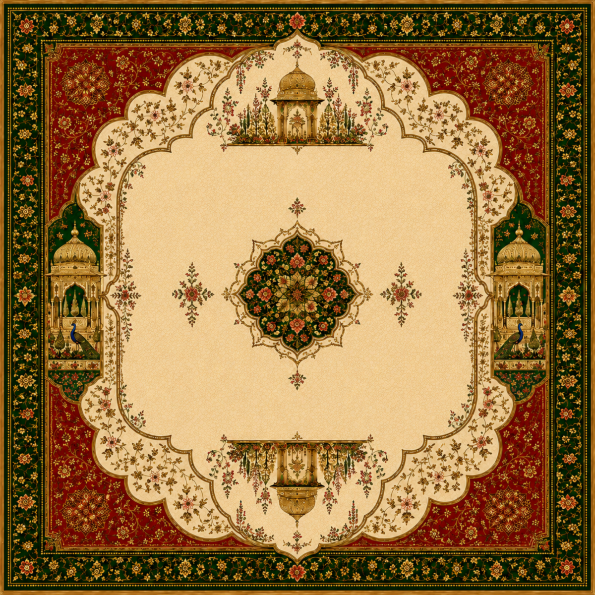 Leafbud Zareen Mahjong Mat